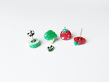broccoli or cherry tomatoes earrings