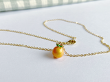 fruit necklace - cherry, lemon, orange, or strawberry