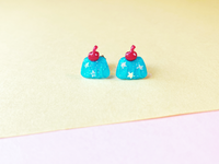 aspic jelly earrings - ocean soda, melon soda, grape or strawberry