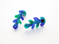glitter seaweed earrings