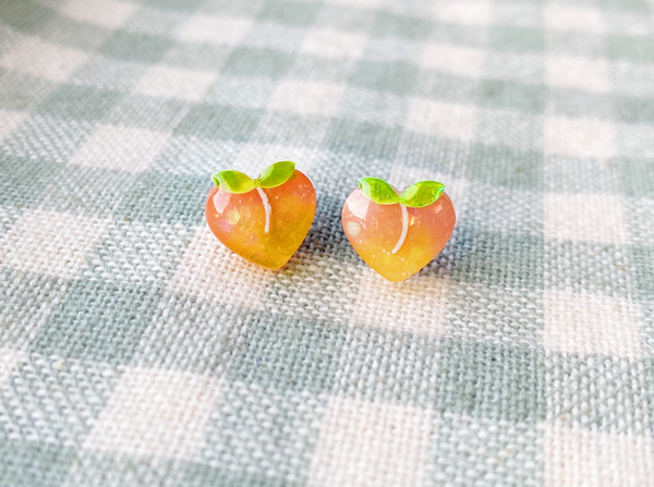 sweet peach earrings