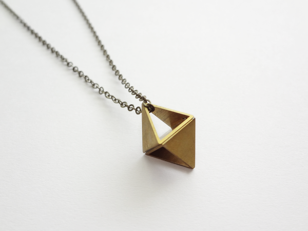 octahedron necklace