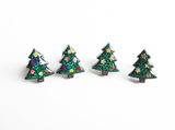 christmas tree earrings - ornaments or stars