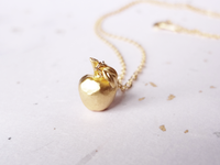 gold apple necklace