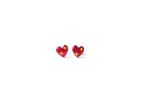 itty bitty heart with sparkles emoji earrings