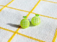 japanese melon earrings
