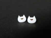 resin cat earrings - luna or artemis