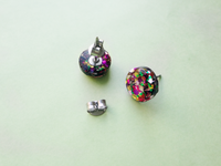 garden party circle earrings