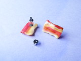 bacon earrings - single or pair