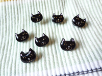 malibu the black cat earrings
