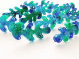 glitter seaweed earrings