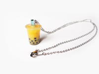 bubble tea necklace - original milk tea, mango, matcha