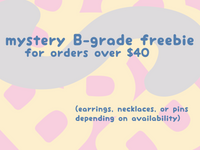 ✦ mystery B-grade freebie gift for orders over $40 CAD ✦
