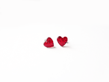itty bitty heart earrings