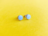 chill pills earrings - blue, blue/white, text or no text
